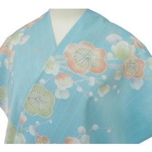 セオα] 浴衣 反物 雪花絞り調 (クリーム×黄) 小紋 上品 古典 日本製