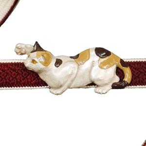 帯留め 帯留 浴衣 着物 ねこ ネコ 三毛猫 数-SUU- パルナートポック