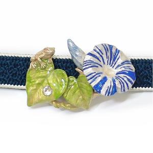 帯留め 帯留 着物 朝顔 カエル 数-SUU- パルナートポック