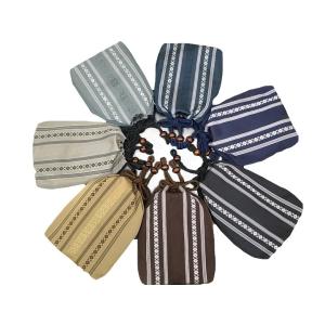 信玄袋  巾着 正絹 本場筑前 二口 森博多織謹製 博多織