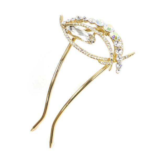 かんざし 簪 髪飾り 成人式 振袖 前撮り 袴 ゴールド 日本製 和装 ラインストーン キラキラ 大...