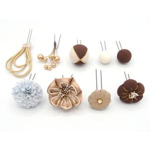 髪飾り 9点セット 京都 西陣 和小物 京あそ...の詳細画像1