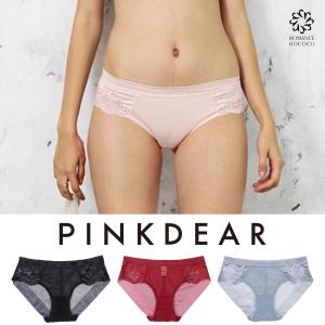 メール便可 ピンクディア PINK DEAR ドーリー メッシュ レース ショーツ デイリー パンツ 締め付けない レーシー 透け感 スケスケ 透け透け｜romancerococo