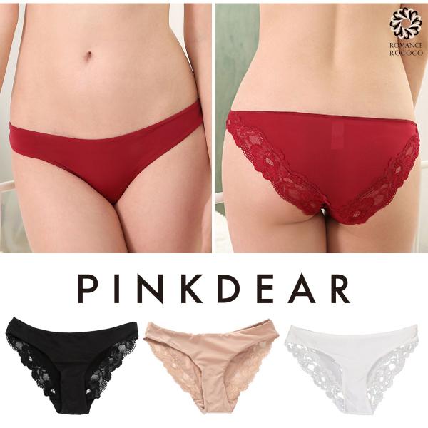 メール便可 ピンクディア PINK DEAR つるりん バックレース ショーツ デイリー パンツ 締...