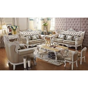 2/25まで最大15％お値引！条件は要問い合わせ！KT-8805SF　彫刻付き本革ソファ3点セット(単品購入も可能)