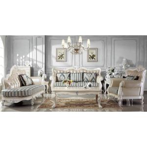 2/25まで最大15％お値引！条件は要問い合わせ！ML-KB-618　【送料無料】彫刻付き本革ソファ3点セット(単品購入も可能)