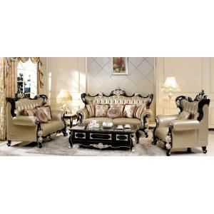 2/25まで最大15％お値引！条件は要問い合わせ！ML-KB651BSF　彫刻付き本革ソファ3点セット(単品購入も可能)