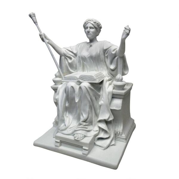 アルマ・マータ（地母神、聖母マリア） 女神アテナの彫刻（1904年）大理石風 彫像/ 大地母神ケレス...