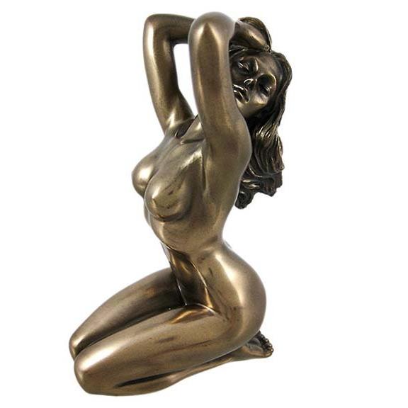 ブロンズ風 女性ヌード フィギュア エロティック・アート 彫刻 彫像/ 書斎 アート 美術品 インテ...
