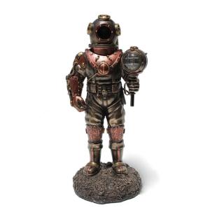 頬杖をついて考え中の中世教会 「考えるガーゴイル」像 ストーン風