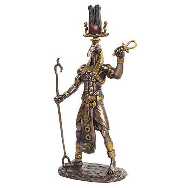 古代エジプト アンクを持つトート神 生命の象徴 高さ約28ｃｍ/ ピラミッド 知恵の神 書記の守護者...