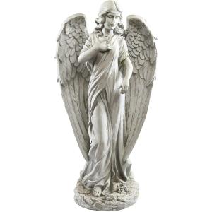 守護天使の彫像 彫刻 アウトドア ガーデン パティオデッキ お庭ポーチ  高さ約79ｃｍ(輸入品