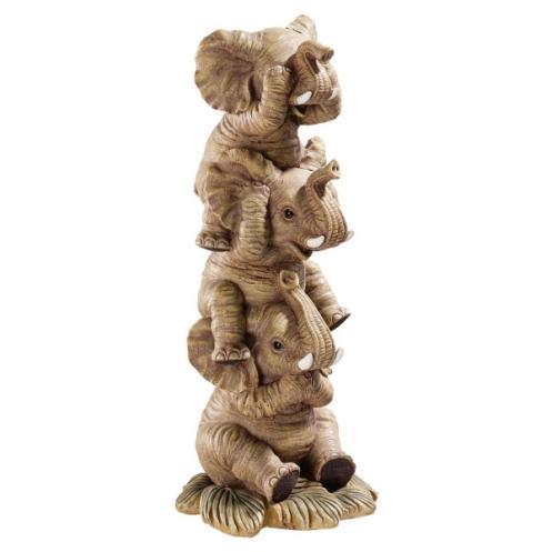 「見ざる、聞かざる、言わざる」３匹の象（ゾウ） 彫刻 彫像/ 三猿 庚申信仰 お祝い(輸入品
