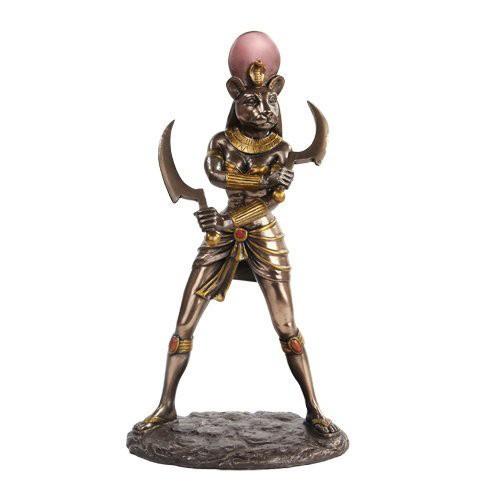 古代エジプト セクメト神話神 置物 彫刻 彫像 高さ28ｃｍ/ ナイル川 ピラミッド神殿 王宮 王の...