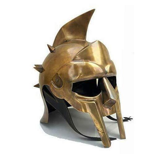 西洋兜 古代ローマ剣闘士 グラディエーター アーマーヘルメット（兜 レプリカ）マキシマス・アエリウス...
