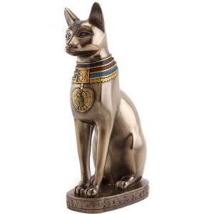 古代エジプトの女神 猫神 バステト神 彫像-日の出 音楽 および生殖の神 彫刻/ ピラミッド 神殿 ...