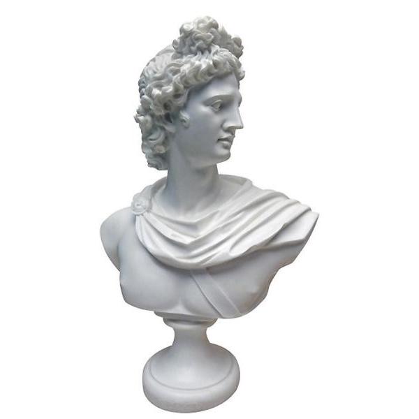 ベルヴェデーレのアポロン胸像 アポロ ベルベデール( BC 350-325 ) 大理石風彫刻 彫像/...