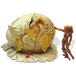 サルバドール・ダリ　焼いたベーコンのある柔らかい自画像　シュールレアリスム彫像 サルバドール・ダリ「焼いたベーコンのある柔らかい自画像(1941