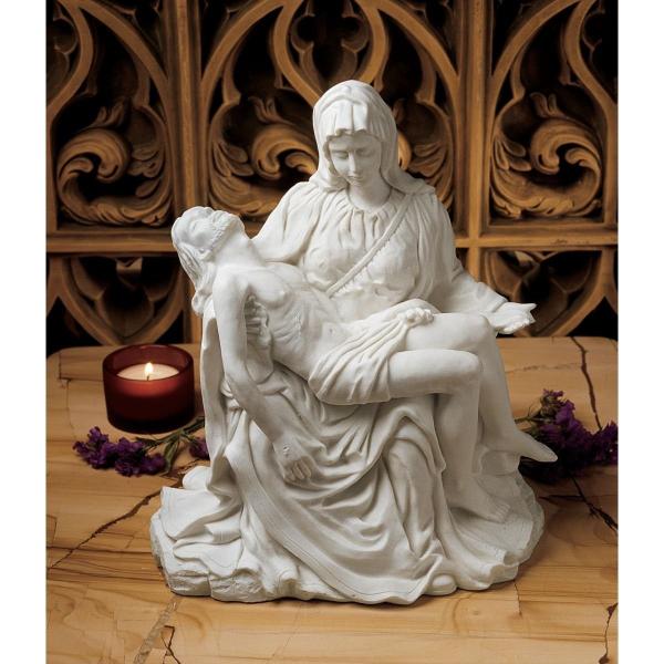 慈愛 ミケランジェロ作 ピエタ彫像 高さ約22cm/ サン・ピエトロ 十字架 聖母マリア(輸入品
