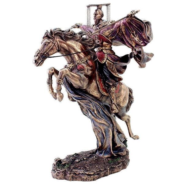 正子公也原画 三国志の英雄 劉備 玄徳（蜀漢の初代皇帝）彫像 彫刻/ 吉川英治 劉備 諸葛孔明 曹操...