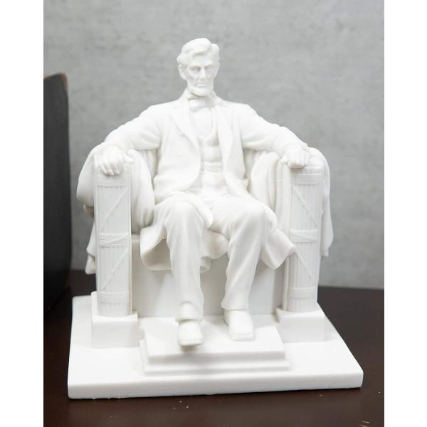 着席したエイブラハムリンカーン彫像 彫刻 リンカーン記念館 16代アメリカ合衆国大統領/ 南北戦争(...