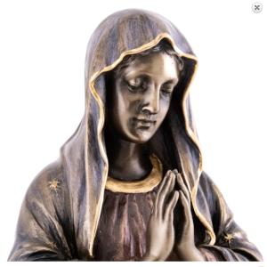 聖母マリア像 ブロンズ風 彫像 彫刻 高さ 約...の詳細画像3