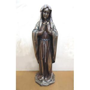 聖母マリア像 ブロンズ風 彫像 彫刻 高さ 約...の詳細画像5