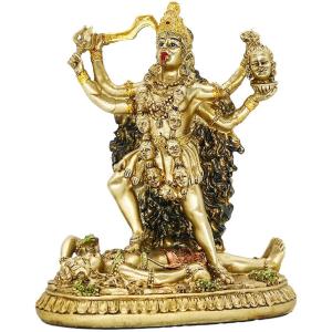ヒンドゥー教の女神カーリー彫像インドの神装飾ア...の詳細画像1