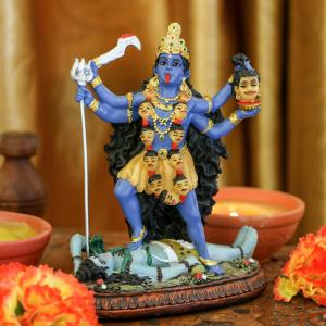 ヒンドゥー教神カーリー マー彫像インド神カリ・...の詳細画像1