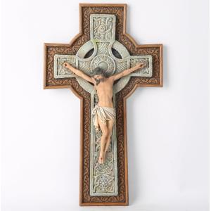 カトリック教会十字架の壁彫刻イエス・キリスト室内装飾品高さ25.4cm