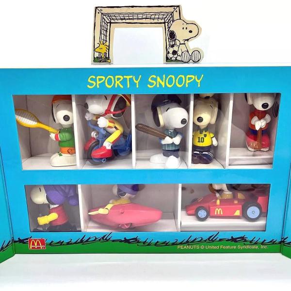 スヌーピー スポーツアクションフィギュア全8種 コンプリートBOX2002年限定ボックス　マクドナル...