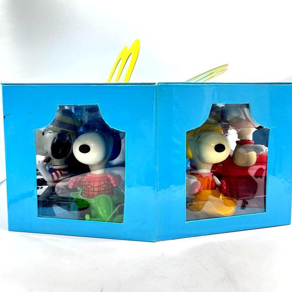 スヌーピー 2003年　マクドナルド　ハッピーセット スヌーピー コレクションボックス フィギュア ...