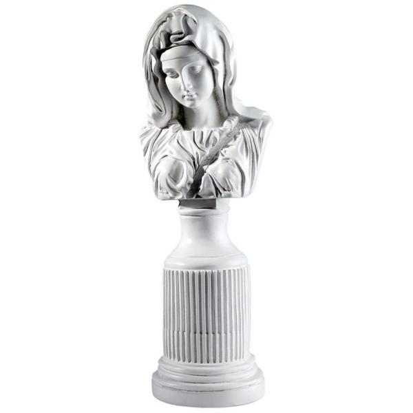 デザイン・トスカノ製 ミケランジェロ作 ピエタ 聖母マリア胸像 大理石風 彫像 彫刻（輸入品）