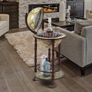 希少】イタリア製 地球儀 ワインラック キャスター付 アンティーク