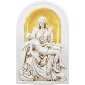 ピエタ 祭壇 聖母マリア 彫像 三連祭壇画 キリスト教 宗教祭壇