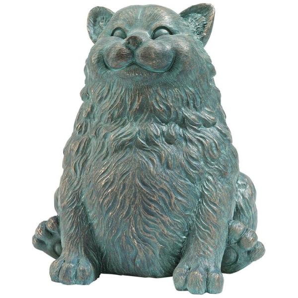 幸せを運ぶ、少し太ったネコ彫像 装飾彫刻 置物 カフェ パブ ホテル プレゼント贈り物(輸入品