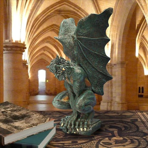 タリスマン 日食のガーゴイル彫像 ゴシック風 原型 リアム・マンチェスターによる中世の獣フィギュア ...