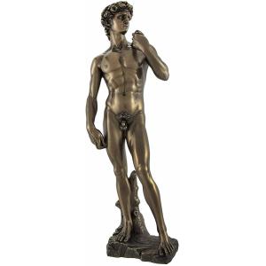 ミケランジェロの ダビデ王彫像 傑作彫刻/ アカデミア美術館 ルネッサンス 巨人ゴリアテ（輸入品）