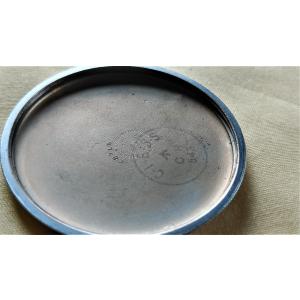 古い英国海軍 懐中時計(ELGIN手巻 ブラッ...の詳細画像4