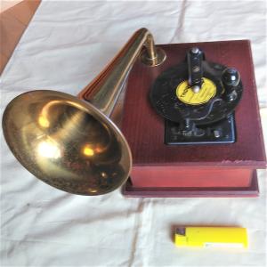 ラッパ蓄音機形 トーレンス・グラフォフォン オルゴール中古 ディスク5