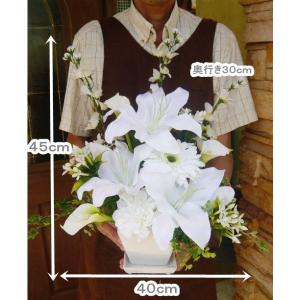 仏花 造花 仏壇の花 アレンジメント お供え ...の詳細画像4