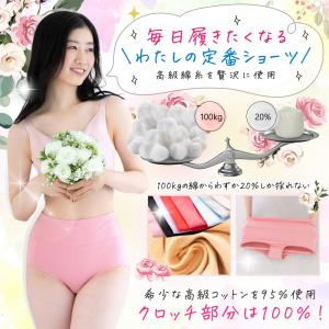 ショーツ 綿 レディース ハイウエスト 下着 ...の詳細画像1