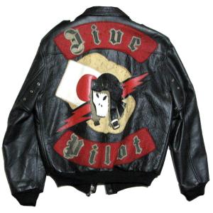 JOHNSONS / LA ROCKA! VINTAGE LEATHER COAT W-Breasted REDラロッカ