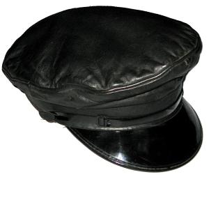 JOHNSONS・LA ROCKA! 80s Vintage Black Leather Cap ラロッカ ブラック レザーキャップ｜romanticneurosis