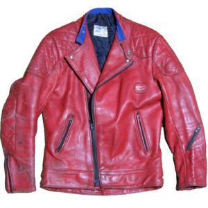 LEWIS LEATHERS SUPER MONZA 60〜70s VINTAGE LEATHER JACKET RED ルイスレザー スーパーモンザ レザージャケット ライダース 赤｜romanticneurosis