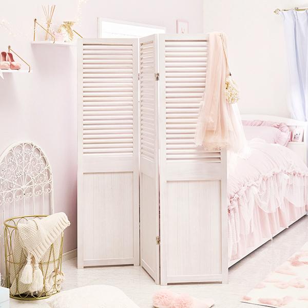 ルーバー風パーテーション（３連）/Sucre(シュクレ) ロマンティックプリンセス ロマプリ かわい...