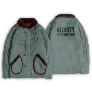 アットダーティ デッキ ダウン ジャケット ネイビー AT-DIRTY DECK