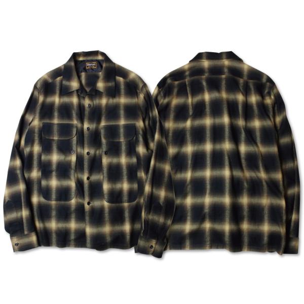 レッドテイル MOSS ロングスリーブ チェックシャツ イエロー RED TAiL MOSS L/S...