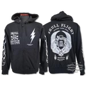 スカルフライト SS パンツ ブーツカット レザーポケット SKULL FLIGHT