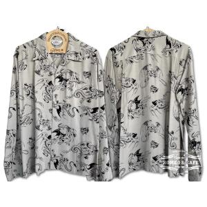 STAR OF HOLLYWOOD スターオブハリウッド アロハシャツ グレー HIGH